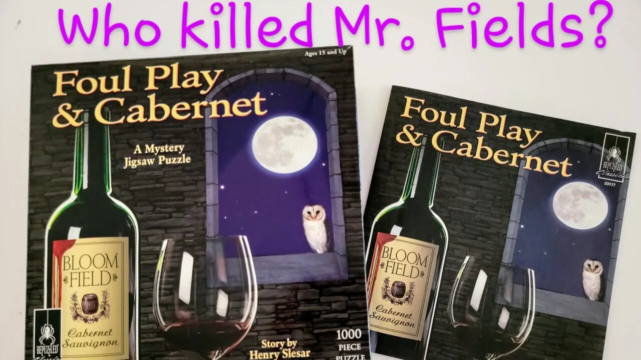 Foul Play and Cabernet Murder Mystery Jigsaw Puzzle Time Lapse *Spoiler*