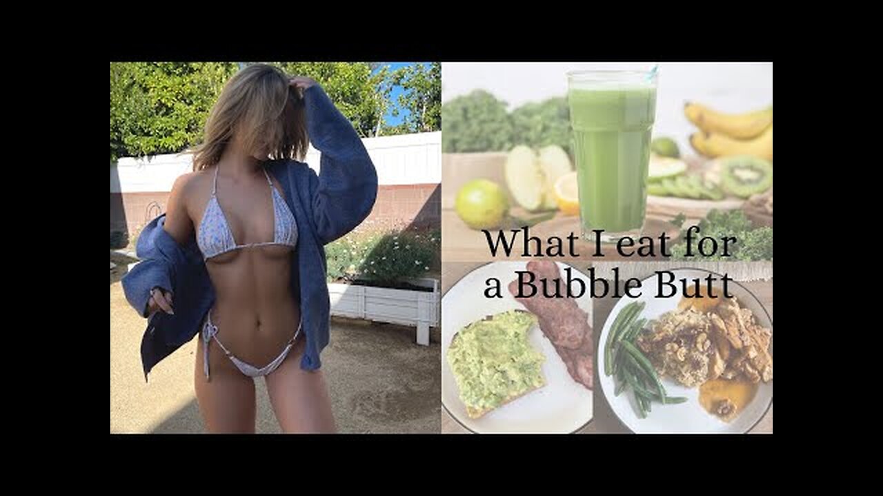 What I Eat in a Day for a Flat Tummy and a Big Booty