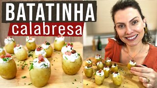 BATATA CALABRESA | BATATINHA RECHEADAS A MELHOR OPÇÃO PARA ENTRADINHAS E APERITIVO