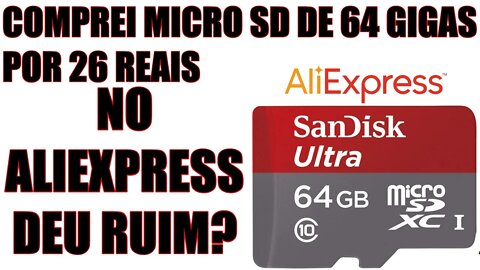 Micro sd sandisk do Aliexpress😨😨