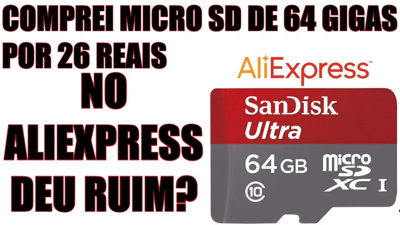 Micro sd sandisk do Aliexpress😨😨