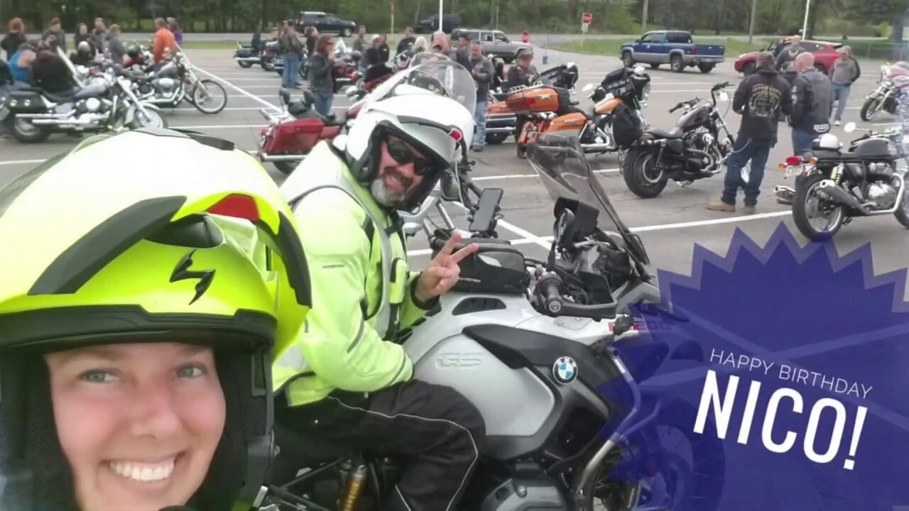 Nico Barna Birthday ride Mt Top Pa local motorcyclist answer the FB call!