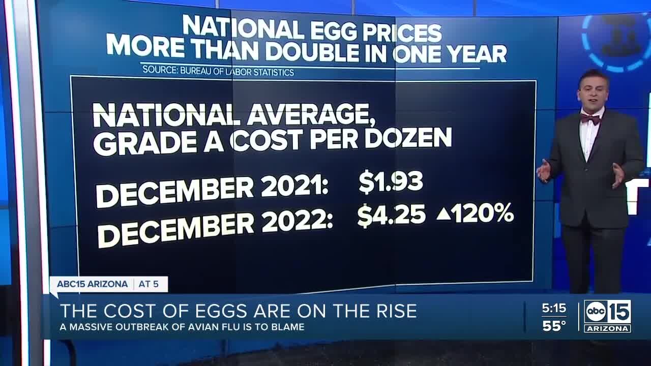 Cost of eggs continue to be on the rise