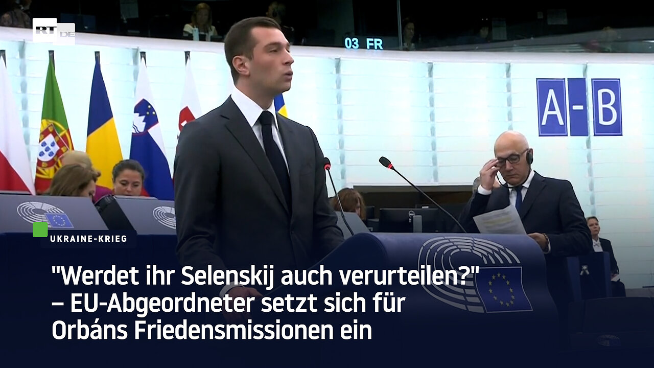 "Werdet ihr Selenskij auch verurteilen?" – EU-Abgeordneter für Orbáns Friedensmissionen