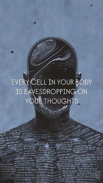 THE CELLS IN YOUR BODY REACT TO EVERYTHING THAT YOUR MIND SAYS.