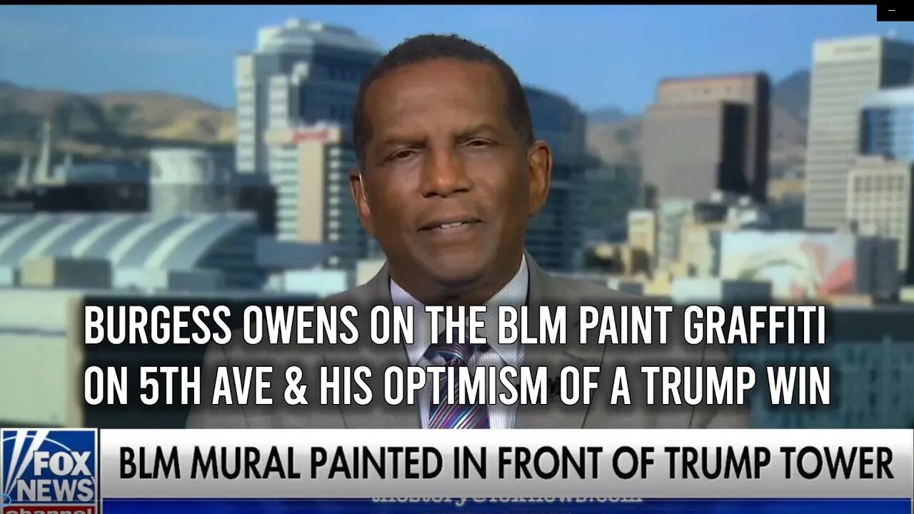 Burgess Owens Discusses the BLM Painting Project On 5th Avenue