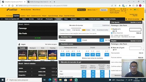 LUCRANDO SEM RISCOS COM OS BÔNUS DA BETFAIR - 17/04/2022