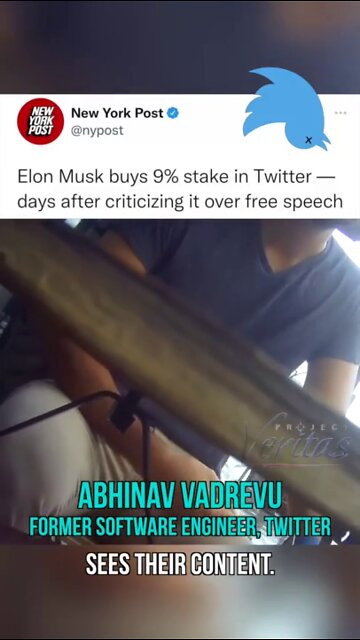 Project Veritas exposes Twitter shadow banning. Elon Musk becomes Twitter's largest shareholder.