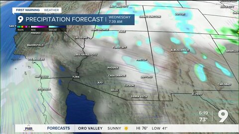 Highs approach 80° before a steep temperature drop occurs