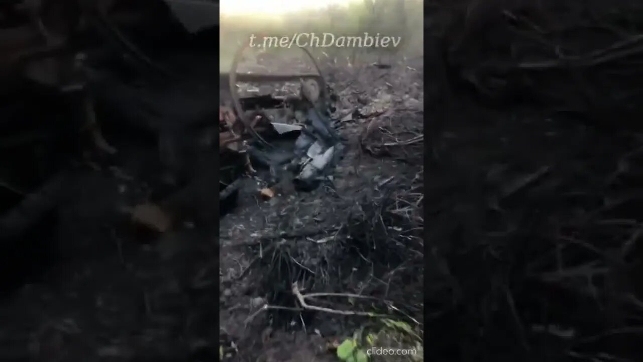 Destroyed Ukrainian T-64BV Tank In The Donbass, April 2022.