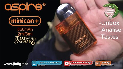 [PT] Aspire Minican+ - 850mAh - 2/3ml - até nos entra pelo olho dentro....