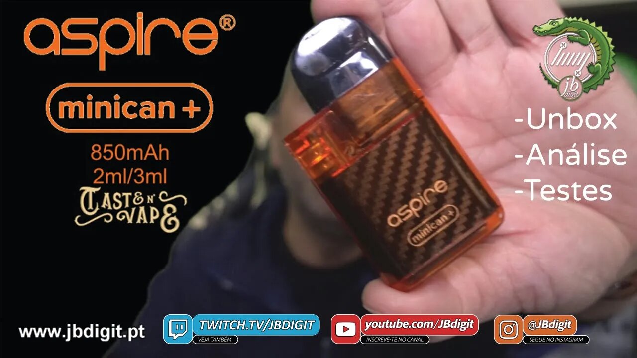 [PT] Aspire Minican+ - 850mAh - 2/3ml - até nos entra pelo olho dentro....