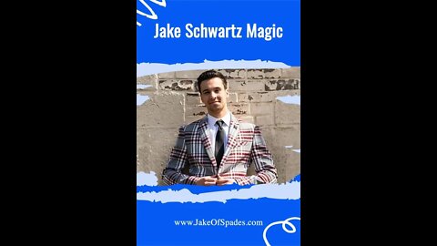 The New Face Of #magic #themagicofjakeschwartz #jackofspades #magician