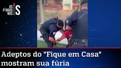 Ditadura do "Fique em Casa": Guardas aplicam mata-leão em professor