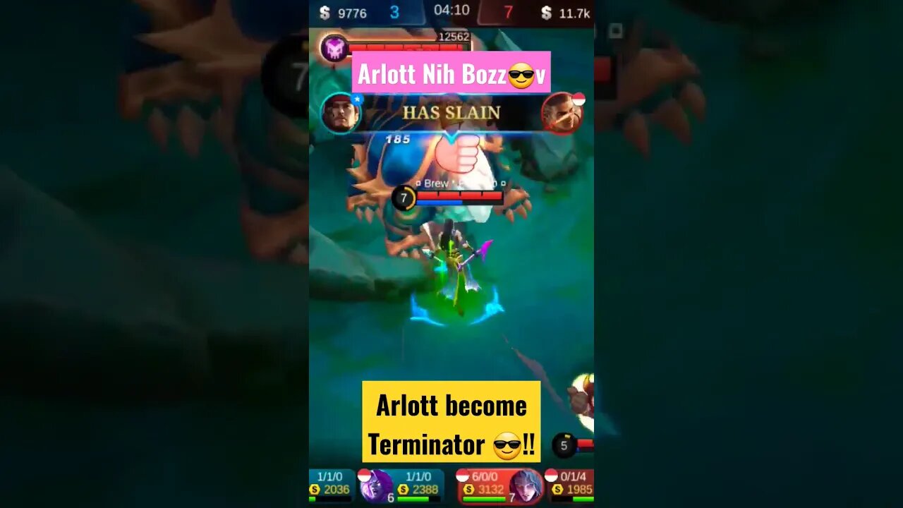 Arlott become Terminator 😎v #arlott #razimaruyama #savage #mobilelegends #mobilegame #mobilelegend