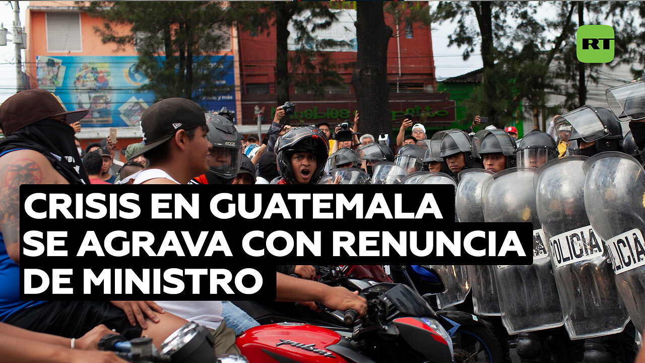 Renuncia del ministro de Gobernación en Guatemala