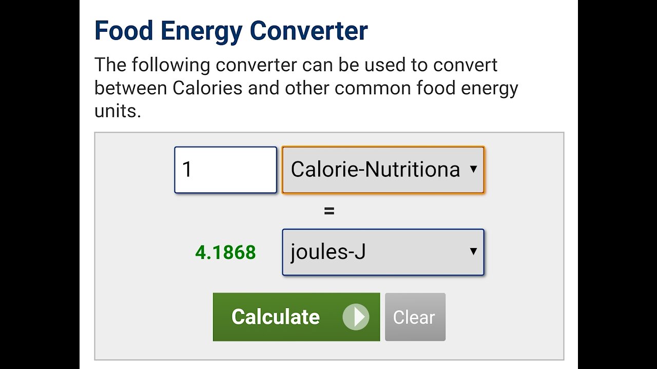 Episode 15 Calories