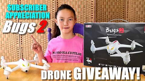 DRONE GIVEAWAY! MJX Bugs 2C - HD GPS Camera Drone! (Subscriber Appreciation 👍)