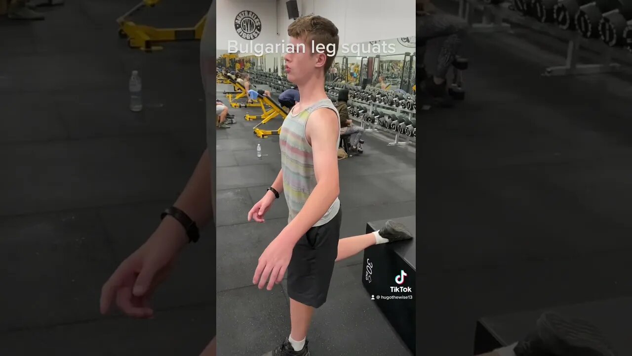 Bulgarian leg squats #gym #shorts