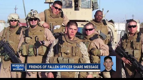 Friends share sadness, frustration over officer death