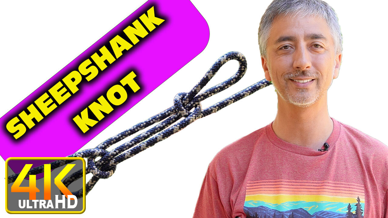 How to Tie Sheepshank Knot (4k UHD)