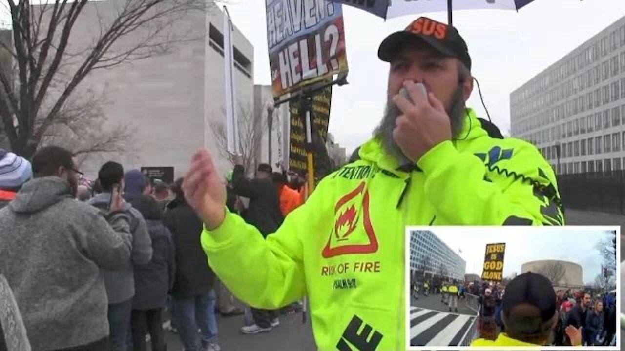 2017 Donald Trump Presidential Inauguration Street Preaching In Washington, DC | Kerrigan Skelly