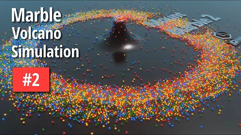 Marble Volcano 2: 3D Marbles Animation