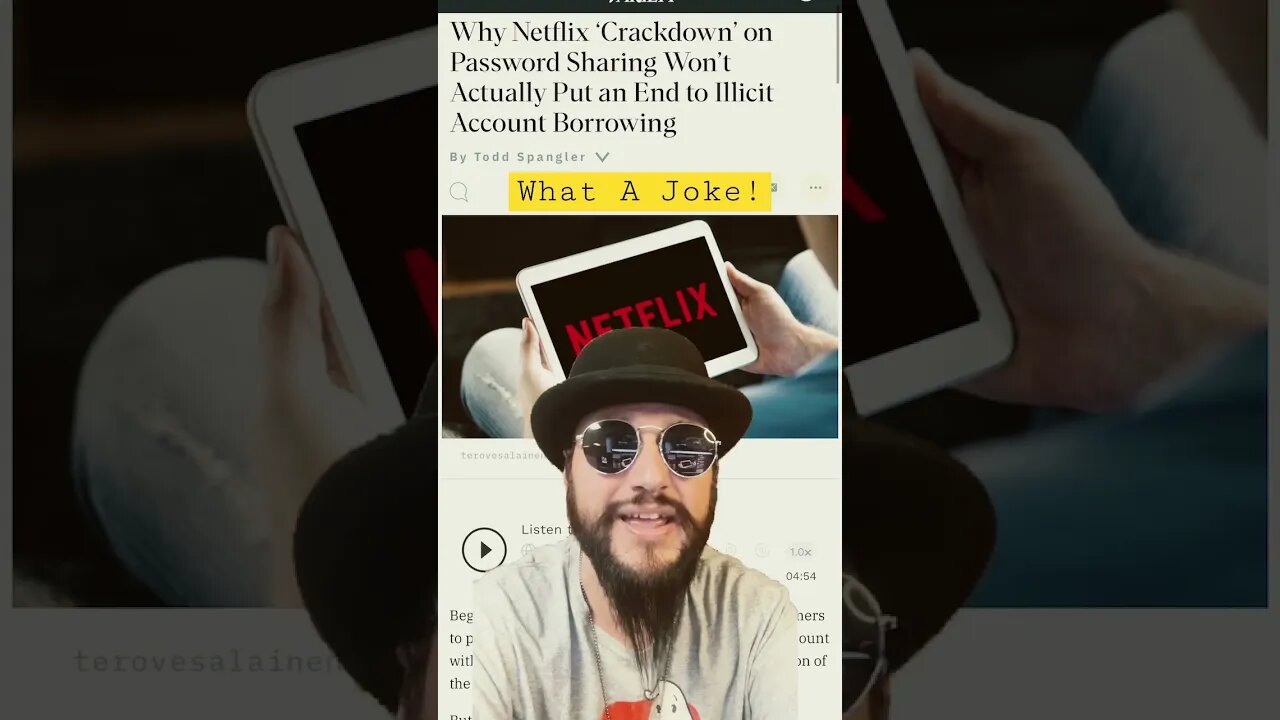 Netflix’s Password Sharing “Crackdown” Is A JOKE!