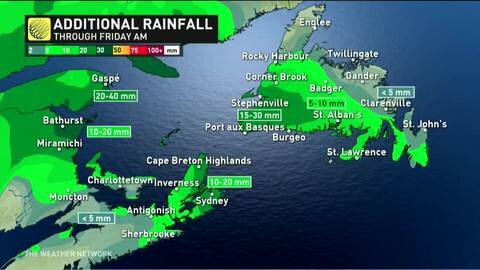 A rainy night will give way to brief dry period on the East Coast