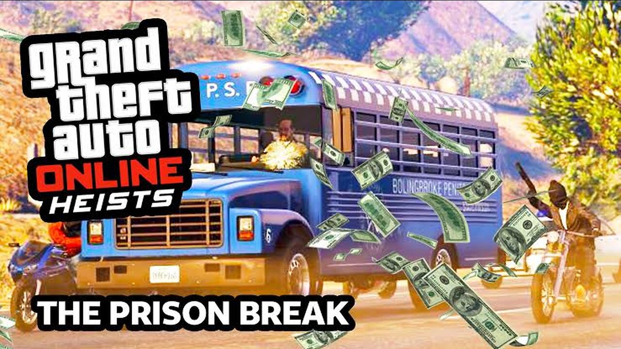 Escaping in Style: GTA Online Prison Break Heist - Unstoppable Bus Scheme!