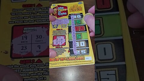 Playing Price is Right Scratch Off Lottery Tickets!