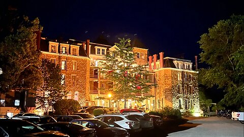 Ben and Brandi at the Crescent Hotel (haunted hotel)