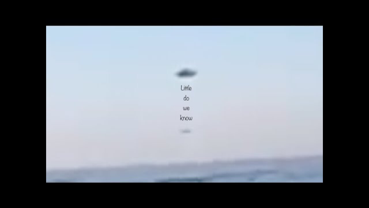 UFO over Sea in SlowMotion