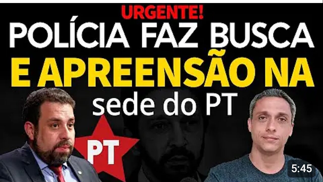 In Brazil, the police carry out searches and seizures at the PT headquarters. Electoral crime