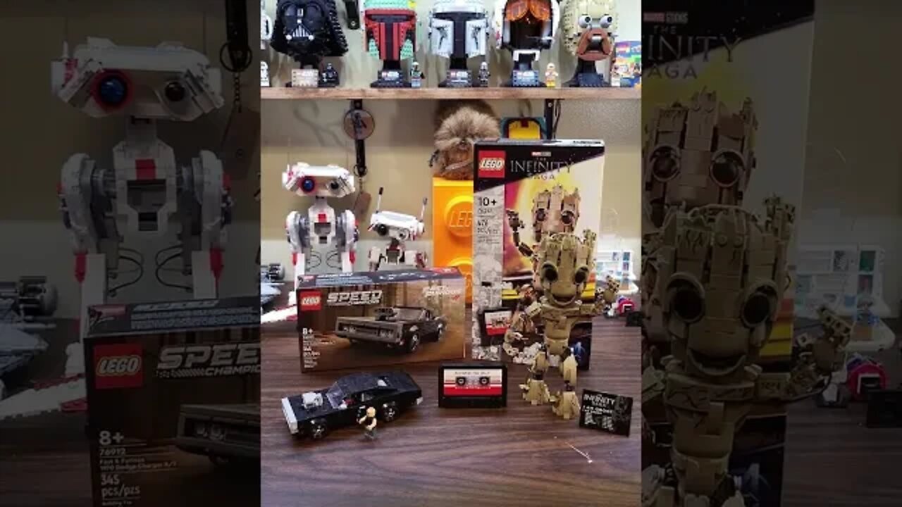 Lego Vin Diesel sets - Fast & Furious and Groot, from Guardians of the Galaxy!