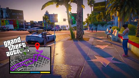 Walking Vinewood Bulevard to Blvd. Del Perro 💥 GTA 5 💰 2023 UPDATE ⚡ Preparation For GTA 6 💥 GTA V