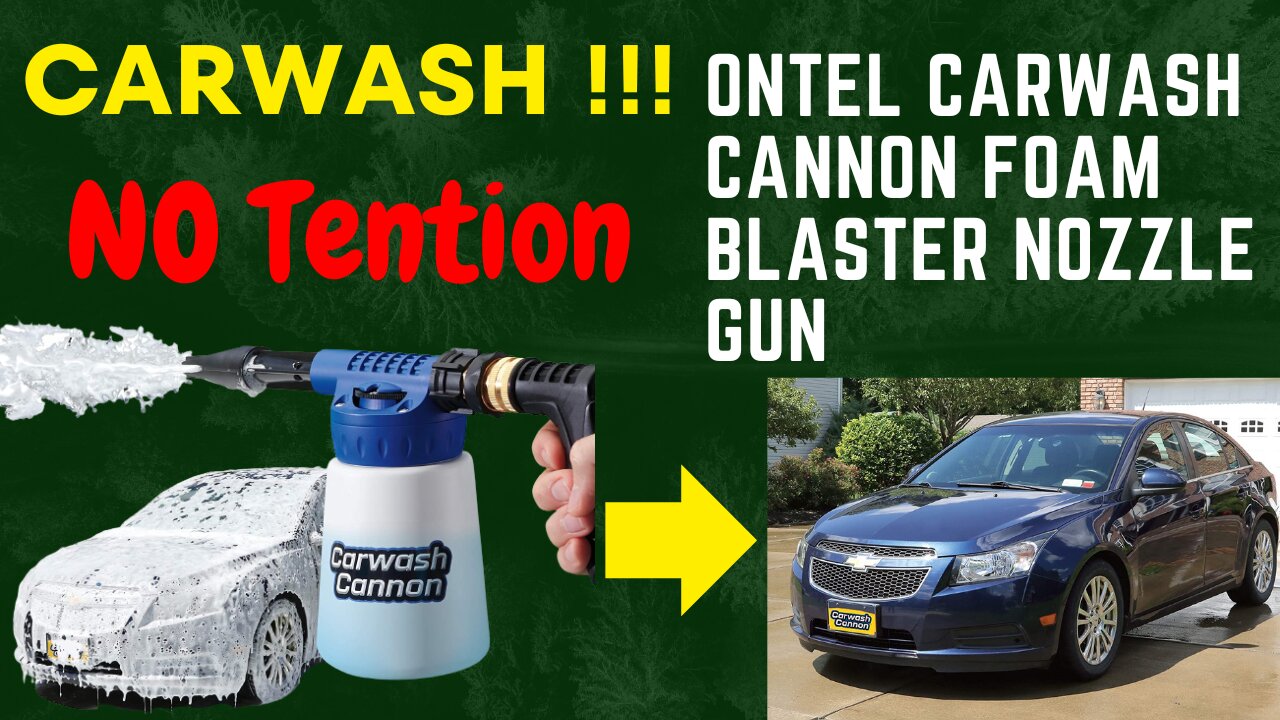 Ontel Carwash Cannon Foam Blaster Nozzle Gun for Car
