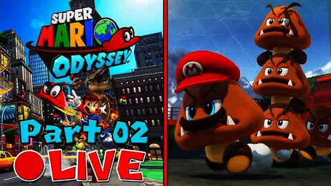 [🔴LIVE] Super Mario Odyssey | 100% Walkthrough [Part 2] - Exploring The Wooded & Lake Kingdoms!