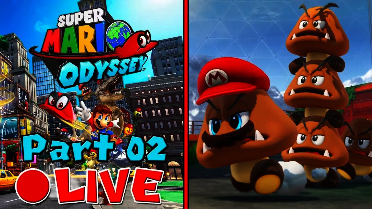 [🔴LIVE] Super Mario Odyssey | 100% Walkthrough [Part 2] - Exploring The Wooded & Lake Kingdoms!