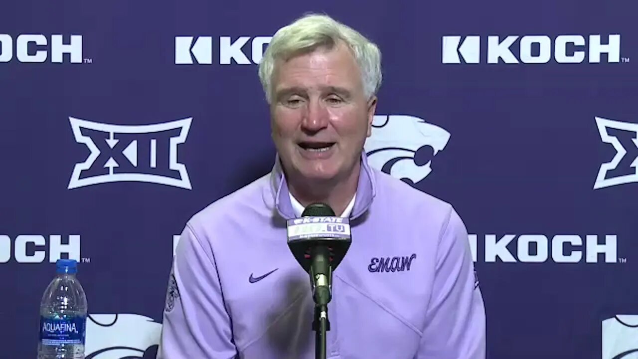 Kansas State Basketball | Bruce Weber Postgame Press Conference | Baylor 100, K-State 69