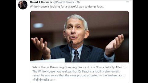 BOMBSHELL NEWS >"FAUCI-GATE The SHOCKING NEWS, EYES OPEN" 6.3.21