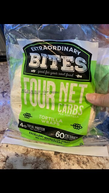 Keto wrap (Extra Ordinary Bits Tortilla Wrap Review )