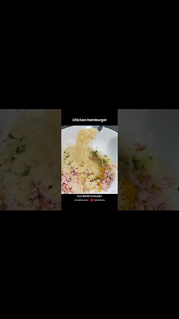 HOW TO MAKE A CHICKEN HAMBURGER AT HOME #vilmakitchen
