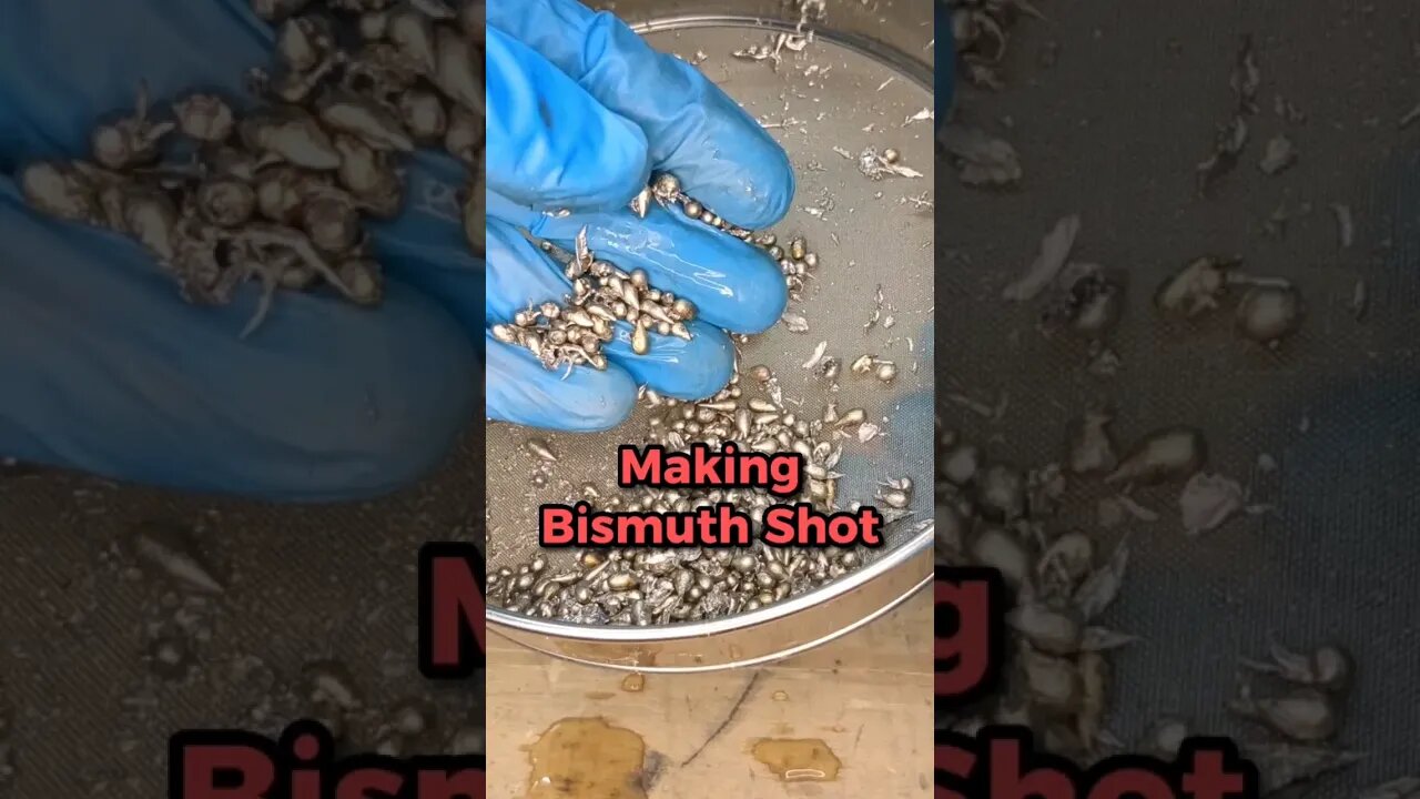 Melting Bismuth and Making Bismuth Shot #shorts #shortsindia