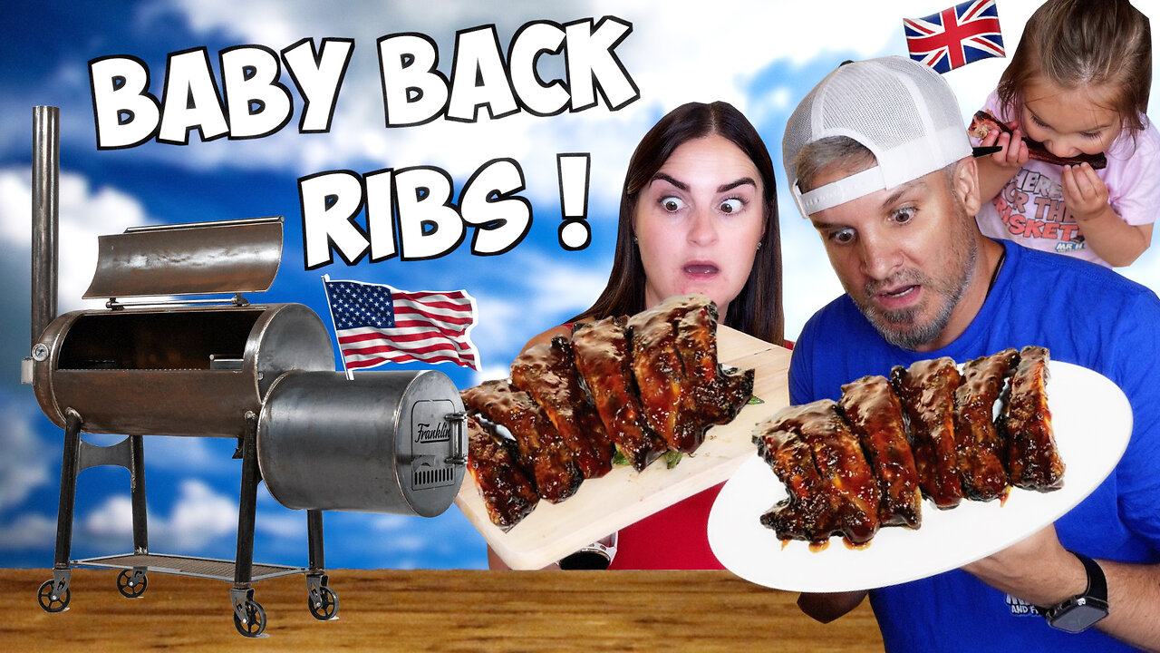 Brits BBQ Pork [BABY BACK RIBS] for the first time ! (Texas Style BBQ)