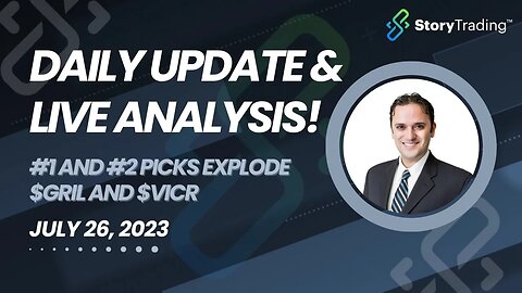 Daily Update & Live Analysis: #1 and #2 picks Explode $GRIL and $VICR