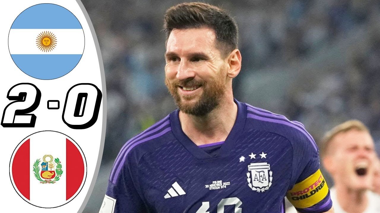 Messi 2 GOAL💥 Argentina vs Peru 2-0 - All Goals & Highlights - 2023