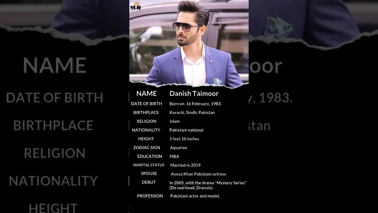 Danish Taimoor 😎 | Danish Taimor mini biography 🔥#viral #shorts #biography