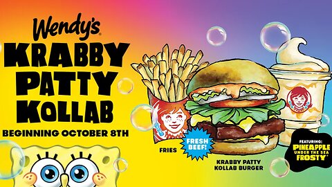 🟣 Wendy's Krabby Patty: Spongebob Square Burger