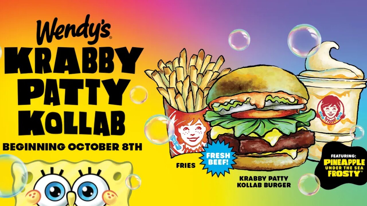 🟣 Wendy's Krabby Patty: Spongebob Square Burger